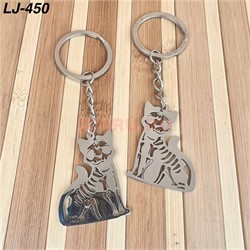 Брелок металлический «котик» 12 шт/упаковка - фото 223403