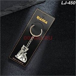 Брелок металлический «котик» 12 шт/упаковка - фото 223405