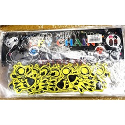 Брелок светоотражающий (HR-D7-13) космонавт на ракете 120 шт/упаковка - фото 223420