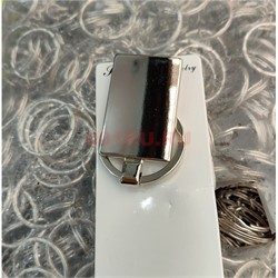 Брелок металлический прямоугольный (KY-2327) для гравировки 12 шт/упаковка - фото 223424