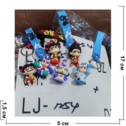 Брелок резиновый (LJ-1254) герои аниме с браслетом 120 шт/блок - фото 223465