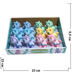 Машинка заводная Lovely Happy Pony 12 шт/упаковка - фото 223519