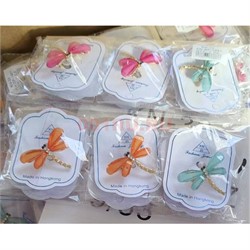 Брошь со стразами (BP-1981) стрекозы 12 шт/упаковка - фото 223536