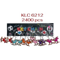 Брелок пластмассовый (KLC-6212) лошадка-качалка 120 шт/блок - фото 223552