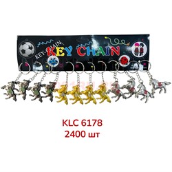 Брелок металлический (KLC-6178) лошадка 3 цвета 120 шт/блок - фото 223556