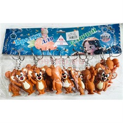 Брелок резиновый (KY-857) большой Том и Джерри 12 шт/упаковка - фото 223586