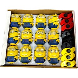 Игрушка волчок "Миньон" со светом и музыкой 12 шт/уп - фото 223589