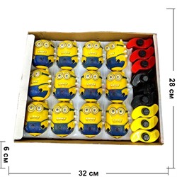 Игрушка волчок "Миньон" со светом и музыкой 12 шт/уп - фото 223590