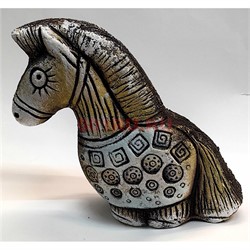 Лошадка из шамота (01) символ 2026 года 15x15 см - фото 223625