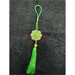 Подвеска мусульманская (HR-B104) зеленая в виде цветка 12 шт/упаковка - фото 223670