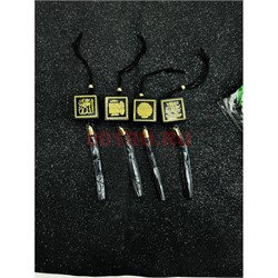 Подвеска мусульманская (HR-B107) черная квадратная 12 шт/упаковка - фото 223676