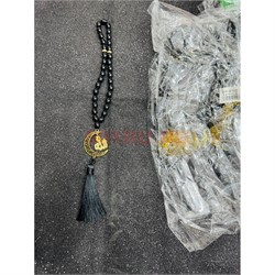 Четки мусульманские (HR-B102) черные с луной 12 шт/упаковка - фото 223682