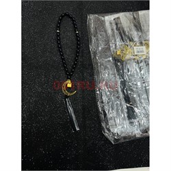 Четки мусульманские (HR-B104) черные с луной 12 шт/упаковка - фото 223684