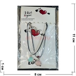 Парные браслеты (BR-2755) ракушки 12 пар/упаковка - фото 223728