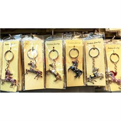 Брелок со стразами «лошадки» в ассортименте - фото 223783