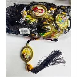 Подвеска православная (KN-G31) крутящаяся овальная двухсторонняя 12 шт/упаковка - фото 223794