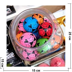 Мячики прыгуны 40 мм «футбол» 25 шт/банка - фото 223851