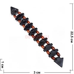Четки перекидные (CK-B35) пластмассовые под дерево (коричневый цвет) - фото 223887
