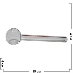 Трубка oil pipe стеклянная диаметр 40 мм длина 15 см (15/40/12) - фото 223931