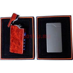 Зажигалка USB разрядная классическая цвета в ассортименте - фото 223964