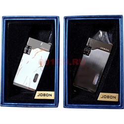 Зажигалка газовая Jobon турбо кремневая 2 огня цвета в ассортименте - фото 223966