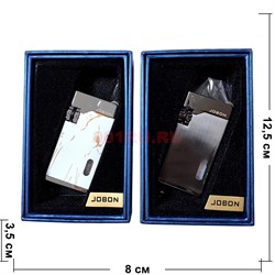 Зажигалка газовая Jobon турбо кремневая 2 огня цвета в ассортименте - фото 223967