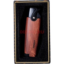 Зажигалка газовая Honest турбо под дерево (810-1) - фото 223969