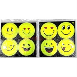 Светоотражающие наклейки (GK-5) смайлики 4-в-1 50 мм 100 листов/упаковка - фото 223980