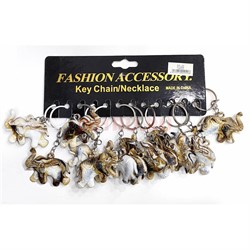 Брелок «Слоник» под кость (KY-940) пластмассовый 12 шт/упаковка - фото 224005