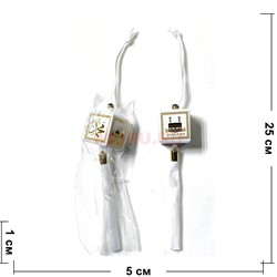 Подвеска мусульманская (HR-B98) белая квадратная 12 шт/упаковка - фото 224047