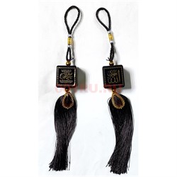 Подвеска мусульманская (HR-B97) черная квадратная 12 шт/упаковка - фото 224048