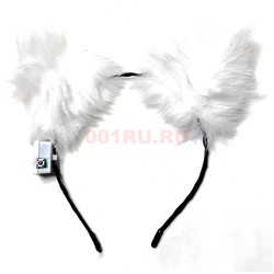 Ободок светящийся с пухом - фото 224050