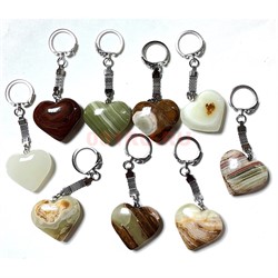 Брелок из оникса «Сердце» - фото 224052