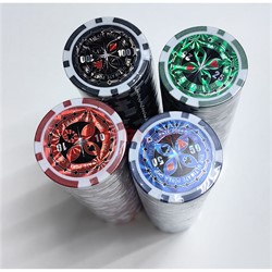 Набор для покера 200 фишек (11,5  гр) в кейсе - фото 224059