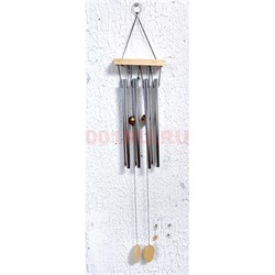 Музыка ветра 8 трубочек (112-145-1) металлическая цвет металл 25 см длина трубочки - фото 224093