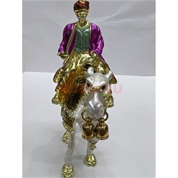 Шкатулка со стразами (QF-2641) «верблюд и наездник» металлическая - фото 224109