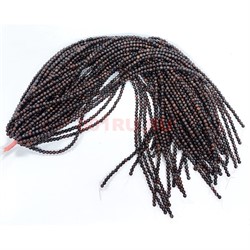 Бычий глаз 4 мм натуральный минерал 75-80 бусин - фото 224143