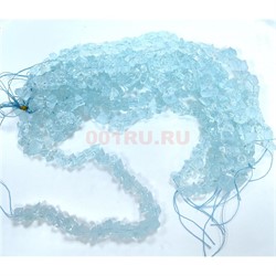 Аквакварц кристаллы на нитке 40-45 штук - фото 224162