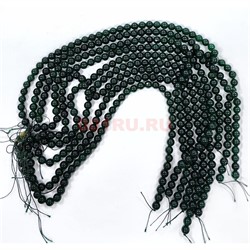 Зеленый кварц 8 мм натуральный минерал нитка 46-48 бусин - фото 224167