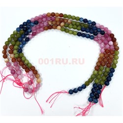 Турмалиновый кварц 10 мм натуральный минерал нитка 36-38 бусин - фото 224224