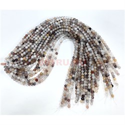 Агат пастельные цвета 8 мм натуральный минерал нитка 46-48 бусин - фото 224280