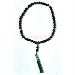 Четки 50 бусин 10 мм из малахита - фото 224340