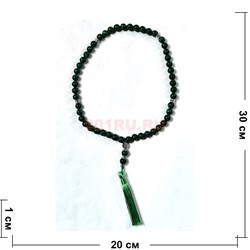 Четки 50 бусин 10 мм из малахита - фото 224341