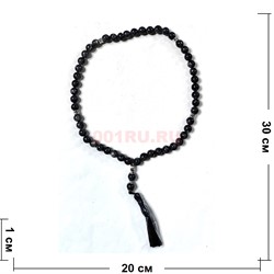 Четки 50 бусин 10 мм из лабрадора - фото 224351