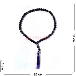 Четки 50 бусин 10 мм из аметиста - фото 224353