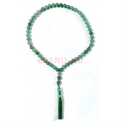 Четки 50 бусин 10 мм из нефрита - фото 224356