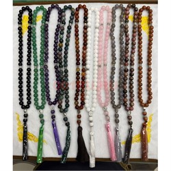 Четки 50 бусин 10 мм из натуральных камней в ассортименте - фото 224362