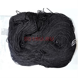 Нитка 2 мм из греческого шелка 350-400 м цвет черный 500 гр (Color 51#) - фото 224365