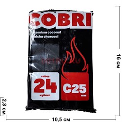 Уголь для кальяна 250 гр Cocobrico кокосовый 25 мм 24 кубика - фото 224369