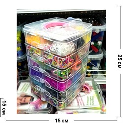 Резиночки для плетения 6-этажный бокс - фото 224371